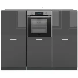 Vicco Küchenzeile R-Line 180 cm Anthrazit Hochglanz