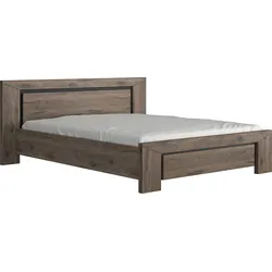 Jugendbett GAMI "Brugge", braun (eiche braun, eiche braun, eiche braun), B:217cm H:88cm L:210cm, Betten, Jugendbett, In 2 Farben erhältlich
