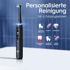 Oral-B iO Series 8 Black Onyx + 2. Handstück Violet Ametrine + Aufsteckbürsten 4 St. + Reiseetui