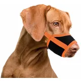 EYUSALL Maulkorb Haustiermasken, Hundemaulkorb aus weichem Netzstoff, Atmungsaktiv, verhindert Beißen, Bellen und Kauen 2XL