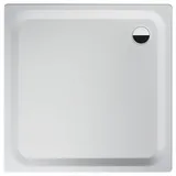 Megabad Profi Collection Megabad Steel Plan Stahl-Duschwanne superflach 80 x 2,5 cm, STDW8080WE, Duschwannen, weiß