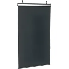 Outsunny Balkonverkleidung 124 x 222 cm grau Aluminium 1 St.