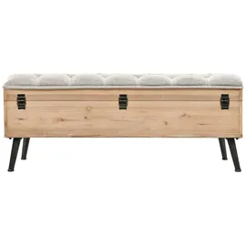 vidaXL Sitzbank mit Stauraum 110 cm Massivholz Tanne
