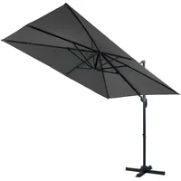 Gardissimo CANNES Alu Ampelschirm 300x200cm Pendelschirm UV50+ anthrazit