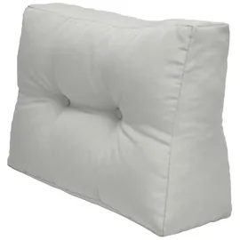 Beautissu Palettenkissen 60 x 40 x 20 cm grau 1 St.