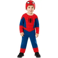 Rubies – Marvel Offizielles – Kostüm für Kinder, klassisches Spider-Man – 2/3 Jahre – Kostüm mit Overall + Mütze. Für Karneval, Halloween, Geburtstag