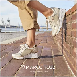 Marco Tozzi MT FEEL ME Damen Vegan Beige/Gold 40