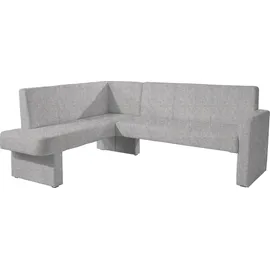 Home Affaire Eckbank HOME AFFAIRE "Umag", grau (hellgrau (capulet 4003)), B:210cm H:89cm T:160cm, Holzwerkstoff, Massivholz, Polyester, Sitzbänke, Eckbank, Sitz und Rücken gepolstert, verschiedene Qualitäten