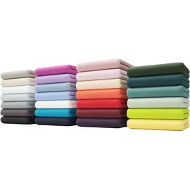 MY HOME Spannbettlaken Jersey-Baumwolle 180 x 200 cm rosa