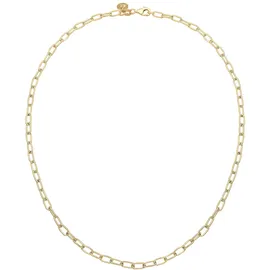 ELLI PREMIUM Kette ohne Anhänger ELLI PREMIUM "Basic Gliederkette Blogger Trend 925er Silber" Gr. 40, gold, Halsketten, Damen, 40, ohne Stein, Silber 925 (Sterlingsilber), L: 40