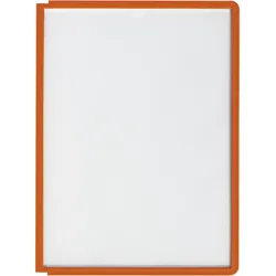 Durable SHERPA - Anzeige - für A4 - Orangefarbener Rahmen (Packung mit 5)