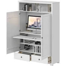 OTTO home Gotland Home Office Schrank 180 x 125 x 40 cm Weiß