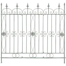 deluke Gartenzaun LINUS Antik 124 x 1 x 116 cm 1 Stück Antik-Grün
