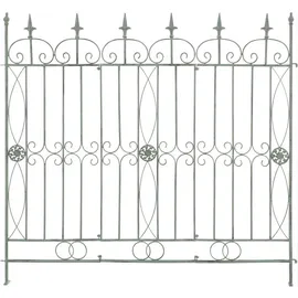 deluke Gartenzaun LINUS Antik 124 x 1 x 116 cm 1 Stück Antik-Grün