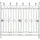 deluke Gartenzaun LINUS Antik 124 x 1 x 116 cm 1 Stück Antik-Grün