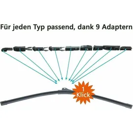 Trades Best Front- und Heckscheibenwischer Set für MINI Paceman | R61 | 2012-2016