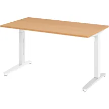bümö Schreibtisch Serie-XB Buche / Weiß
