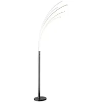 CASANOVA casa NOVA LED-Bogenstehlampe ECLIPSE, Silbergrau - Metall -