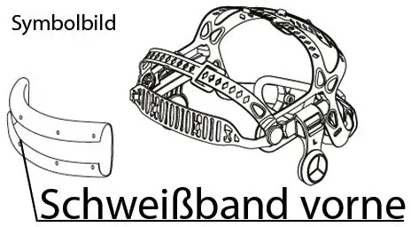 ESAB Schweißband vorne für Schweißerschutzhelm / A60