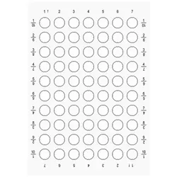 Siemens 3SU19000BH600AA0 Einlegeschilder zum Bedrucken für Leuchtdrucktaster, milchig, ohne Aufschrift - 490 Stück