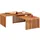 Idimex Couchtisch Beige Teak 116 x 45 cm