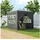 Outsunny Faltpavillon 2,5 x 2,5 m inkl. 4 Seitenteile Grau