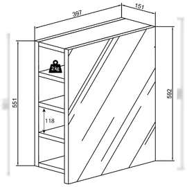 VCM Flandu 40 cm weiß