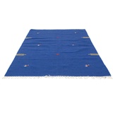 morgenland Wollteppich »Kelim Teppich handgewebt blau«, rechteckig, blau