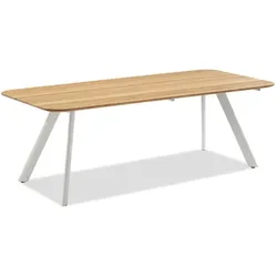 Niehoff Muro Gartentisch Aluminium/Teak Natur/Ivory - Ivory