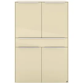 Set One by Musterring Highboard Reno 92 x 140 x 42 cm Beige / Braun