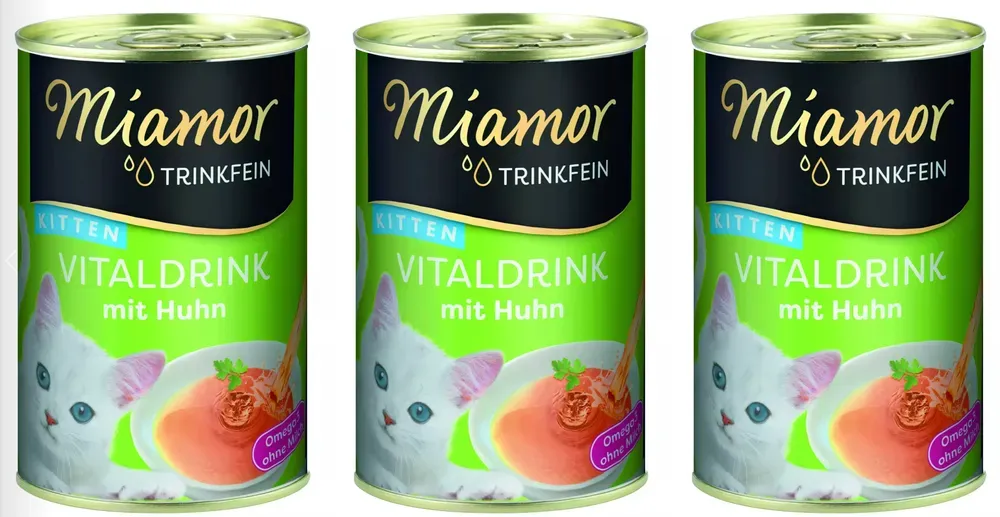 Miamor VitalDrink Kitten mit Huhn 3x135ml