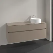 Villeroy & Boch Waschtischunterschrank 4 Auszüge 140 x 54,8 x 50 cm Schwarz