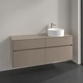 Villeroy & Boch Waschtischunterschrank 4 Auszüge 140 x 54,8 x 50 cm Schwarz