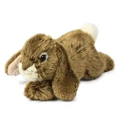 Plüschtier Kaninchen (18cm, liegend, braun)
