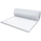 Fdm Matratzentopper KALTSCHAUM Matratze Topper 140x200 cm Kaltschaum Härtegrad H4 Höhe ca. 5 cm Allergiker Geeignet Öko-Tex Weiß