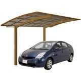 Ximax Alu Einzelcarport Portoforte Typ 80 Bronze XS 241 x 495 cm Sonderfertigung