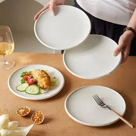 JIWOO Frühstücksteller Ø 21 cm weiß 4er Set