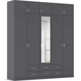 Rauch Wäscheschrank GAMMA 226 x 248 x 54 cm Grau