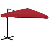 MCW Ampelschirm A96 3x3m Alu Flap Bordeaux ohne Ständer