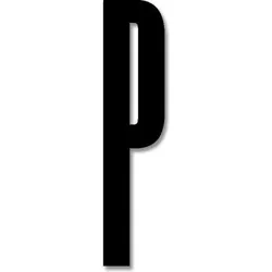 Design Letters Buchstabe 8 cm P schwarz aus Acryl