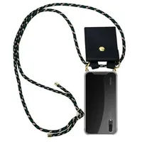Cadorabo Hülle für Huawei P20 Schutzhülle in Braun Handy Kette Silikon Kordel abnehmbares Etui
