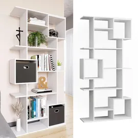 Vicco Bücherregal Cube 92 x 29 x 188 cm Weiß