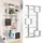 Vicco Bücherregal Cube 92 x 29 x 188 cm Weiß