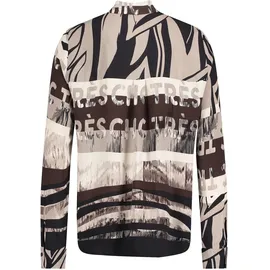 Betty Barclay Hemdbluse mit Schmucksteinen Beige/Schwarz 44