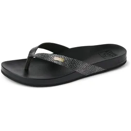 REEF Cushion Court Flipflop, Black Sassy, 38.5 EU