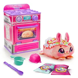 cookeez makery Ofen-Spielset in pink mit niedlichem Überraschungseffekt durch Verwandlung zu einen süß duftendem, warmen und interaktivem Plüsch: Mit Zubehör. Welche Überraschung wirst du backen