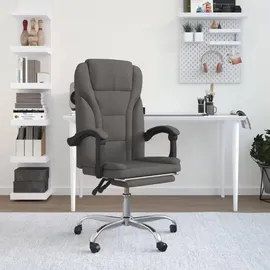 vidaXL Bürostuhl Stoff Dunkelgrau