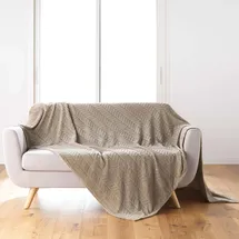 douceur d`interieur Douceur d'Intérieur Plaid 180 x 220 cm Taupe