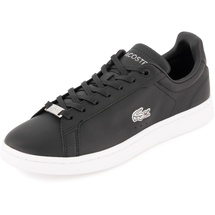 Lacoste Damen Low-Top Sneaker Carnaby PRO 123 1 SFA, Frauen Halbschuhe,Sportschuhe,Freizeitschuhe,Turnschuhe,SCHWARZ/Silber (22F),39 EU / 5.5 UK