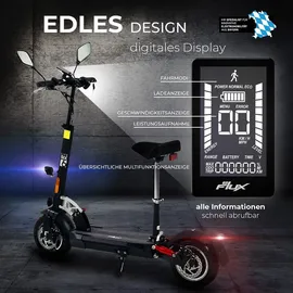 eFlux Lite Six Pro 1000 Watt 40 km/h Schwarz